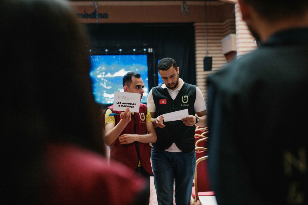 équipe N Design & Events en pleine organisation d’un événement professionnel en Tunisie